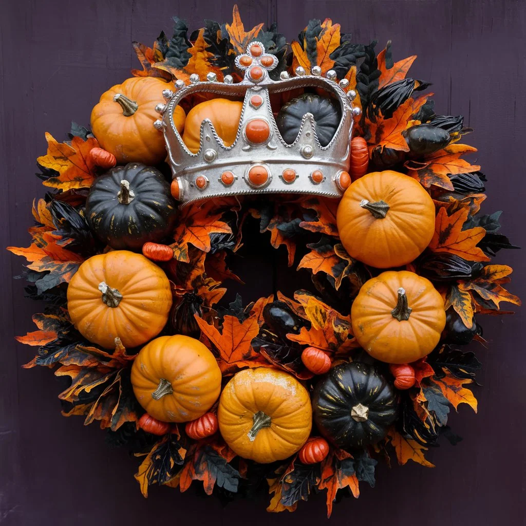 Pumpkin King’s Crown Wreath