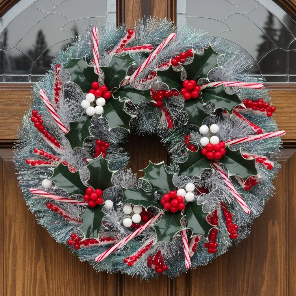 Tinsel Mesh Wreath